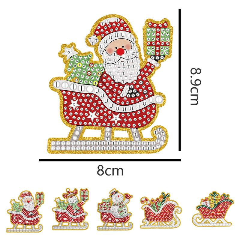 5Pcs Diamond Painting Decoration Handmade for Children Christmas Gift