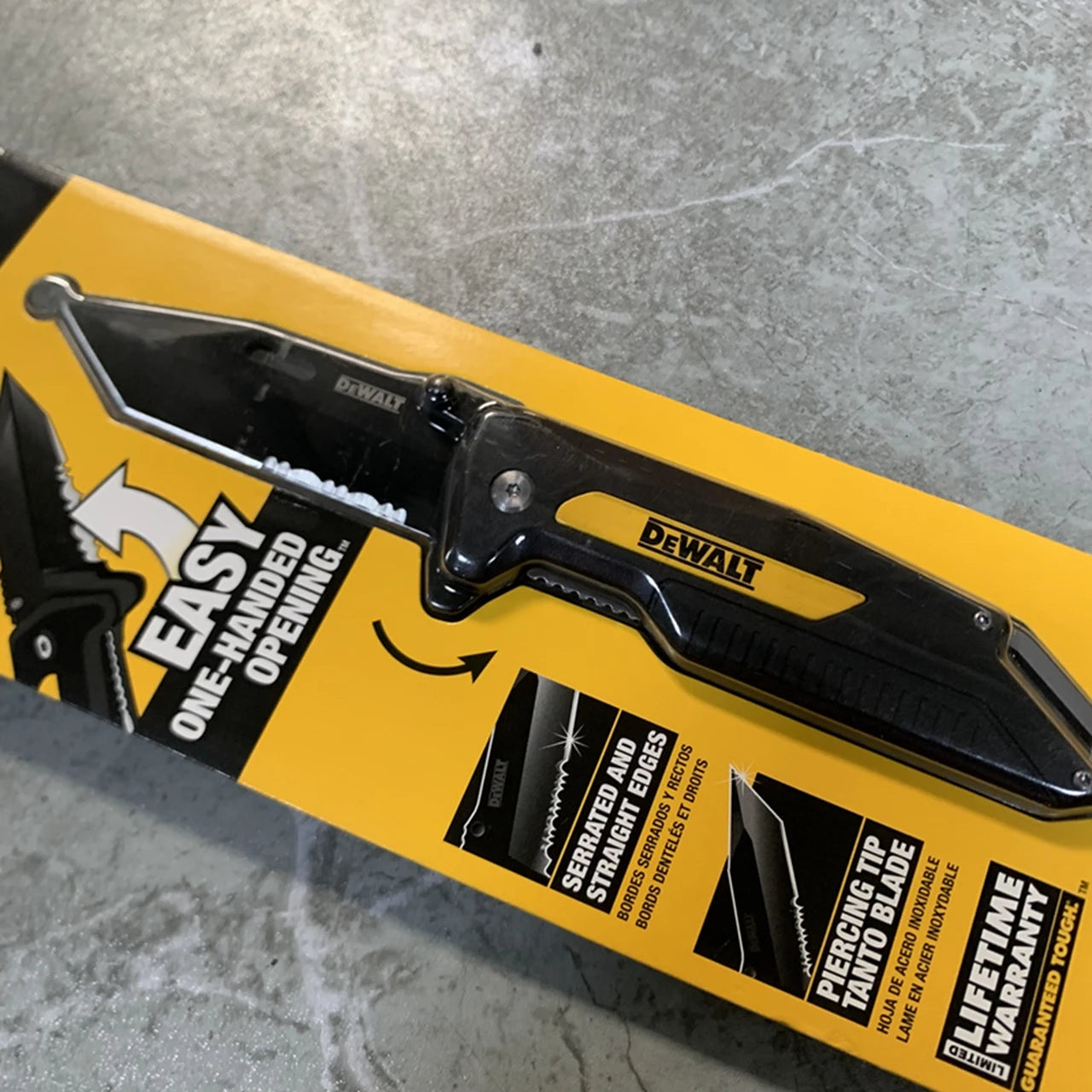 DEWALT DWHT10910 Pocket Knife With Ball-Bearing Assist Folding Portable Cutting Trimming Hand Tools