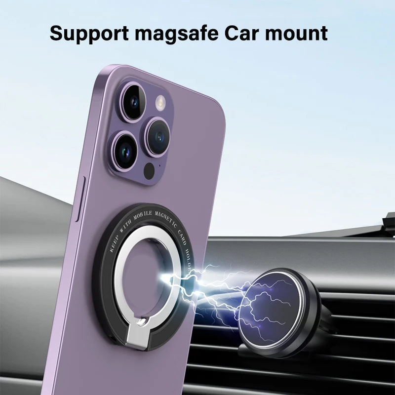 For MagSafe Phone Magnetic Finger Ring Holder for Iphone 12 13 Pro Max Mini Magnet Phone Stand Grip Mount Smartphone Accessories