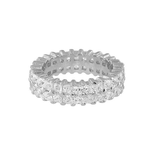 925 Double Row Eternity Band